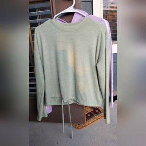 Cozy mint green sweater top